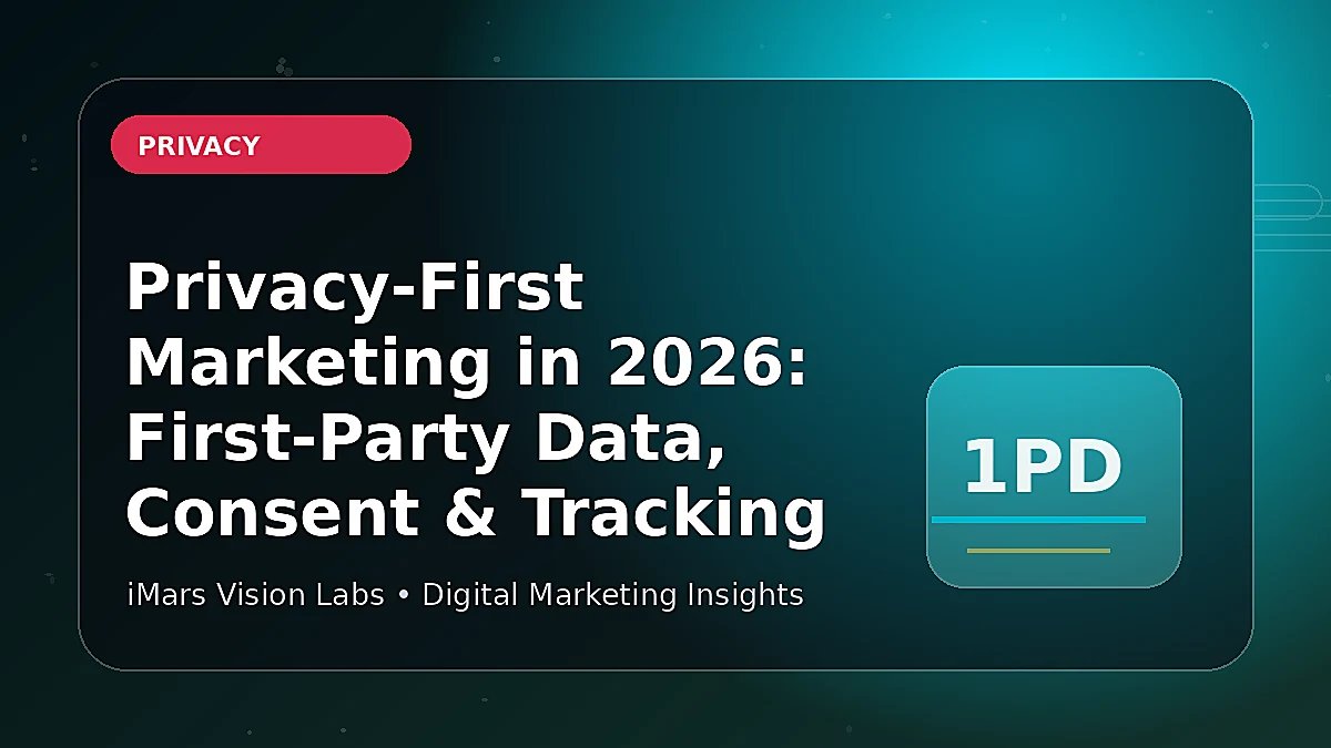 Privacy-First Marketing in 2026: First-Party Data, Consent & Tracking